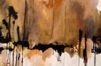 Gold Leaf Abstract #2 – 30 x 40 – Canvas, Acrylic, Gold Leaf