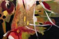Gold Leaf Abstract #1 – 30 x 40 – Canvas, Acrylic, Gold Leaf