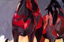 Indian Horses #2 – 24 x 36 – Canvas, Acrylic, Oil